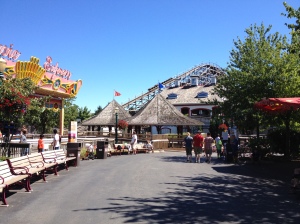 The buildings have been relocated to Racer's former queue to possibly be reused again next year.